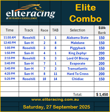Elite Platinum E4 strategy horse racing tips and betting results, Results Elite Platinum