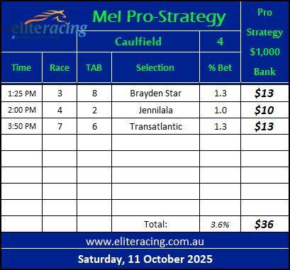 Horse Racing Tips, Elite Horse Racing Tips Results Update